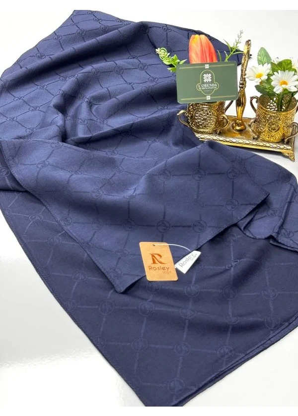 Rosley Pamuk Monogram Şal ha15