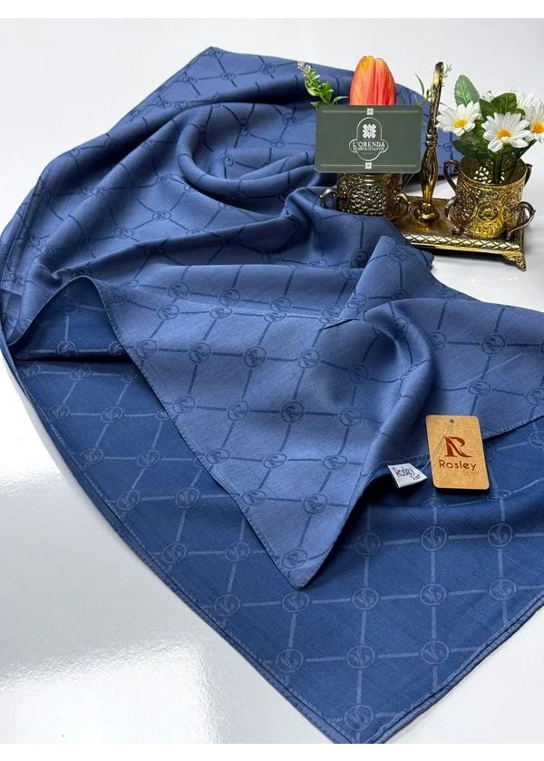 Rosley Pamuk Monogram Şal ha2