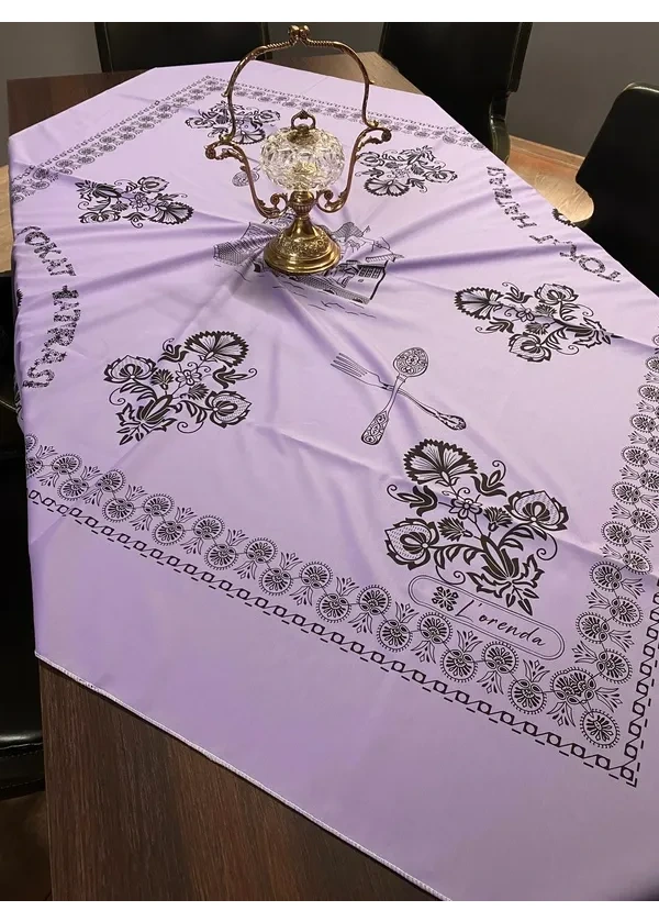 Çatal Kaşık Desen Masa Örtüsü fl13