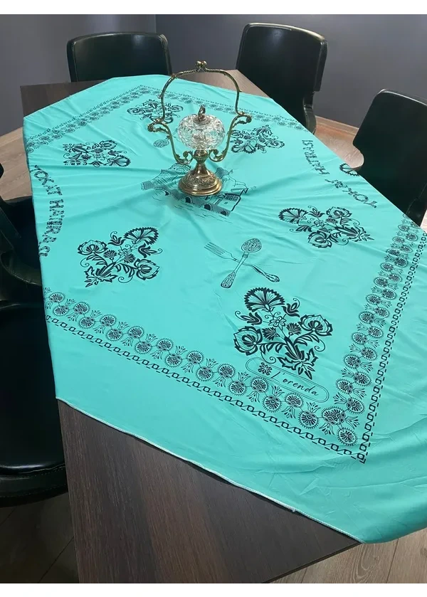 Çatal Kaşık Desen Masa Örtüsü fl4