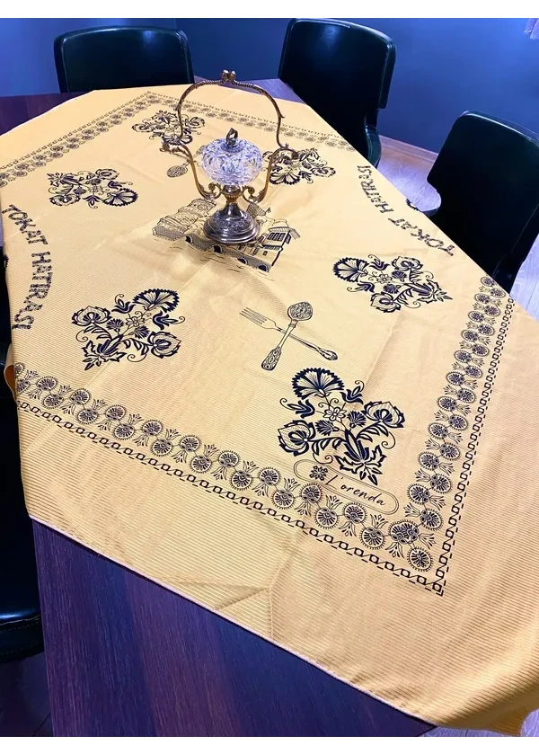 Çatal Kaşık Desen Masa Örtüsü fl7