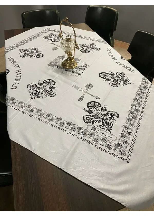 Çatal Kaşık Desen Masa Örtüsü fl8