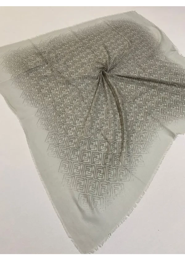 F Desen Flamlı Keten Eşarp ck23