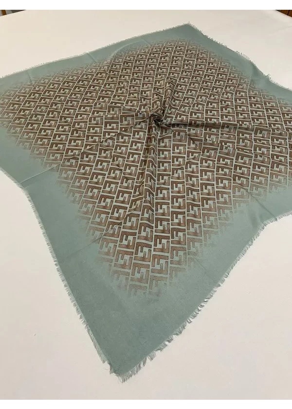 F Desen Flamlı Keten Eşarp ck26