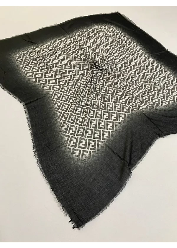 F Desen Flamlı Keten Eşarp ck27