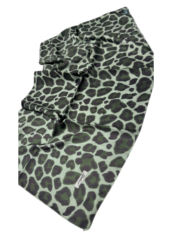 Lorenda Organik Soft Eşarp Leopar Desen 11