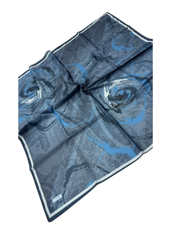 Lorenda Organik Soft Eşarp Etro Gül  Desen 6
