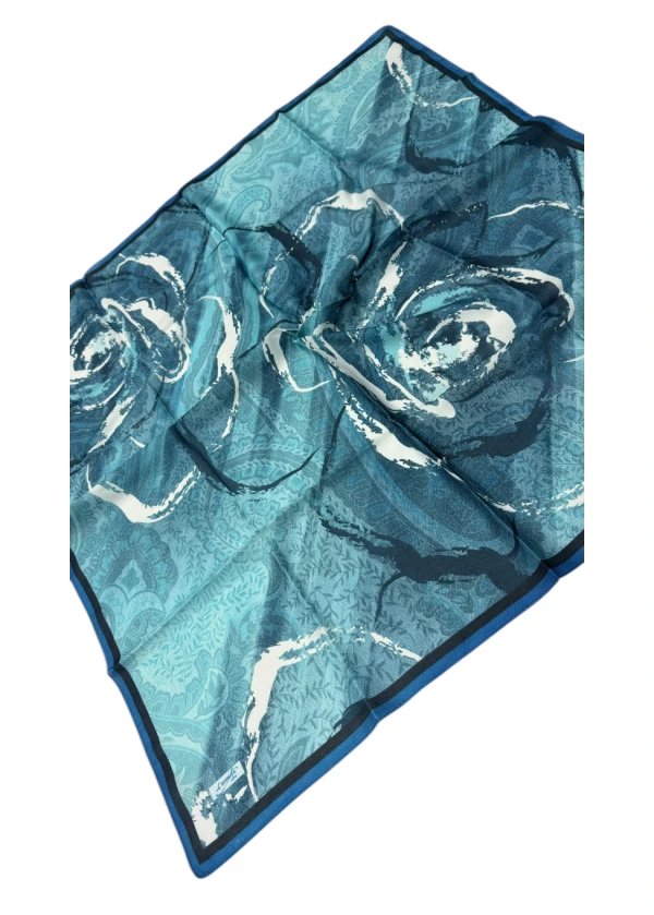 Lorenda Organik Soft Eşarp Etro Gül  Desen 14