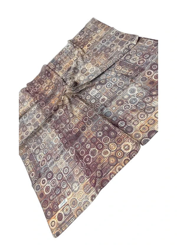 Lorenda Organik Soft Eşarp Retro Desen 13