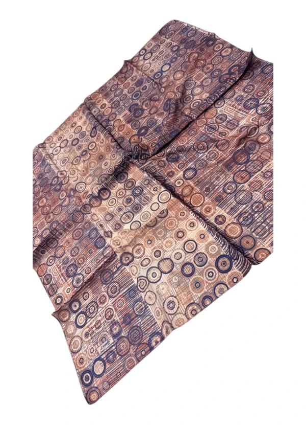 Lorenda Organik Soft Eşarp Retro Desen 17