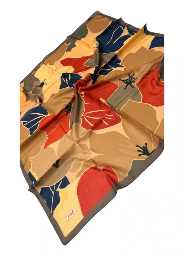 Lorenda Organik Soft Eşarp Flora Desen 2