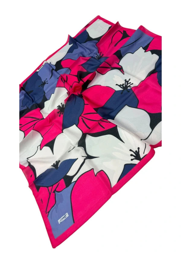 Lorenda Organik Soft Eşarp Flora Desen 4