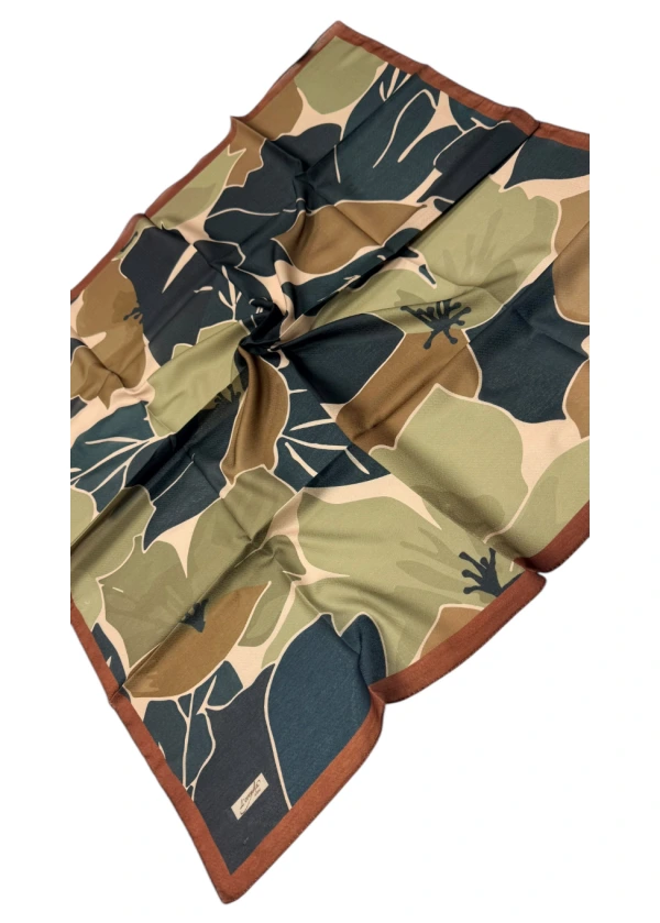 Lorenda Organik Soft Eşarp Flora Desen 6
