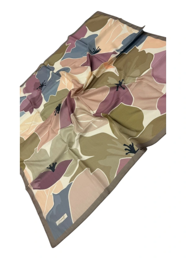 Lorenda Organik Soft Eşarp Flora Desen 8