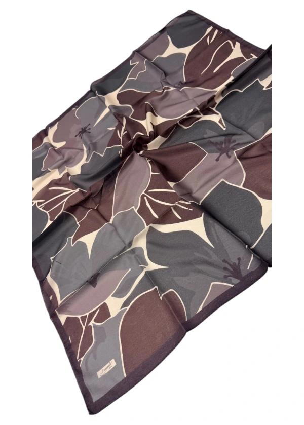 Lorenda Organik Soft Eşarp Flora Desen 11