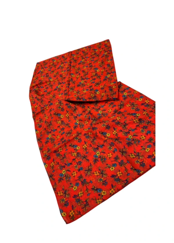 Kamer Organik 90'lı Pamuk Eşarp Yazma -a2