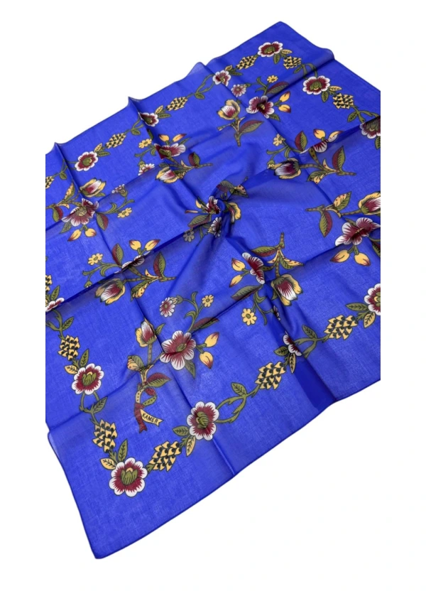 Kamer Organik 90'lı Pamuk Eşarp Yazma-ab3