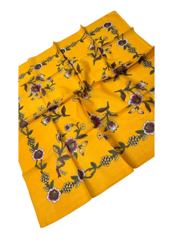 Kamer Organik 90'lı Pamuk Eşarp Yazma-ab6