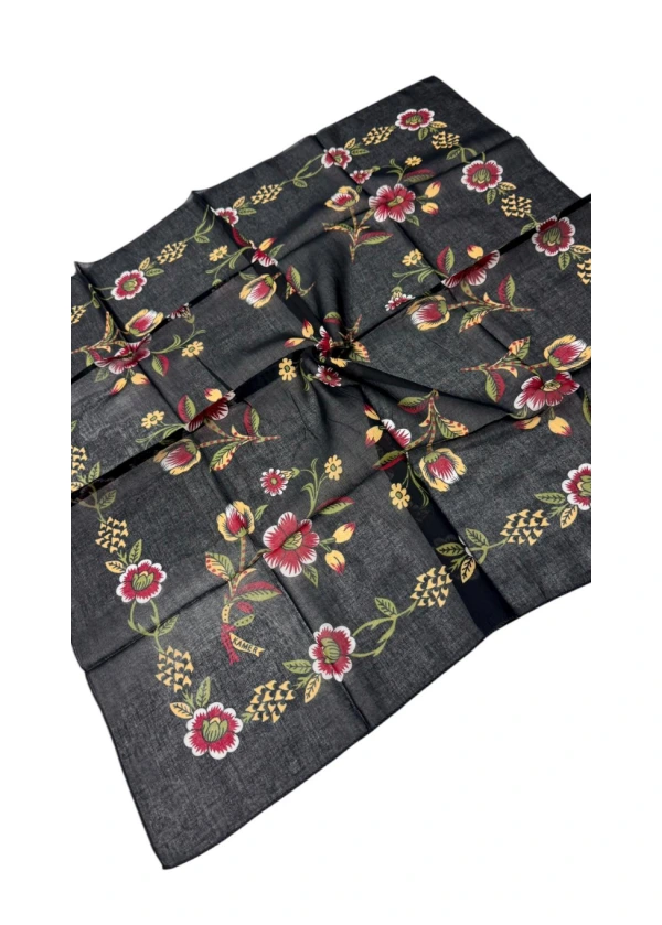 Kamer Organik 90'lı Pamuk Eşarp Yazma-ab11