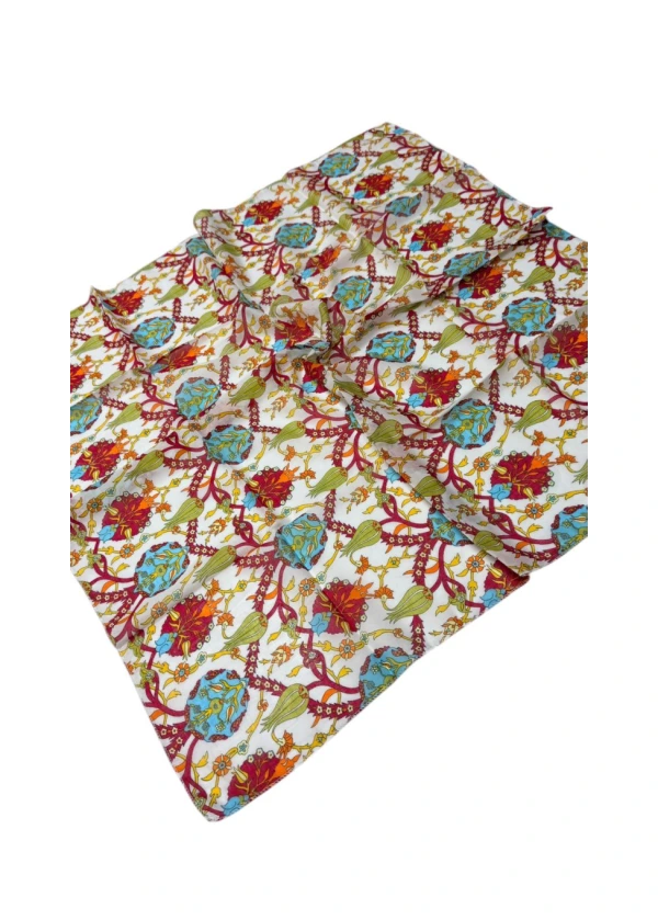 Kamer Organik 90'lı Pamuk Eşarp Yazma-ad2