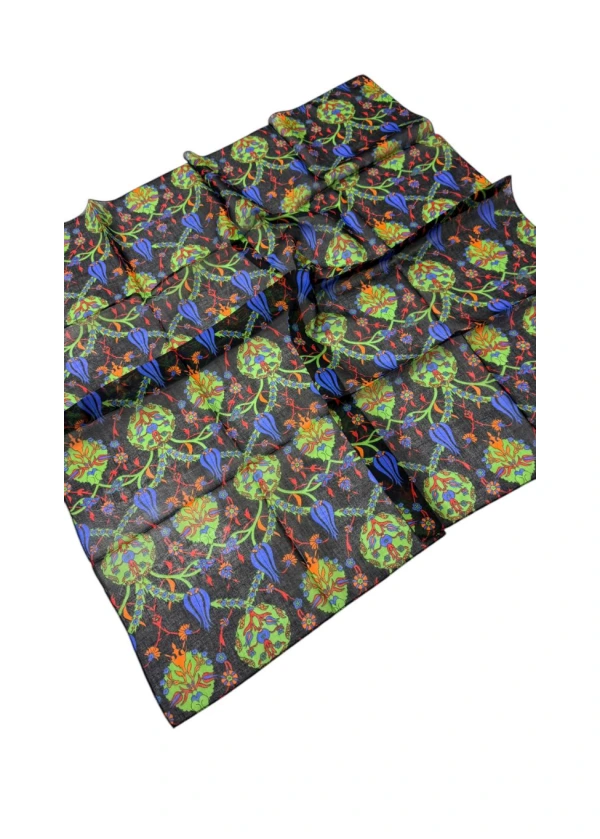 Kamer Organik 90'lı Pamuk Eşarp Yazma-ad6