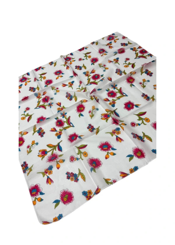 Kamer Organik 90'lı Pamuk Eşarp Yazma-af8