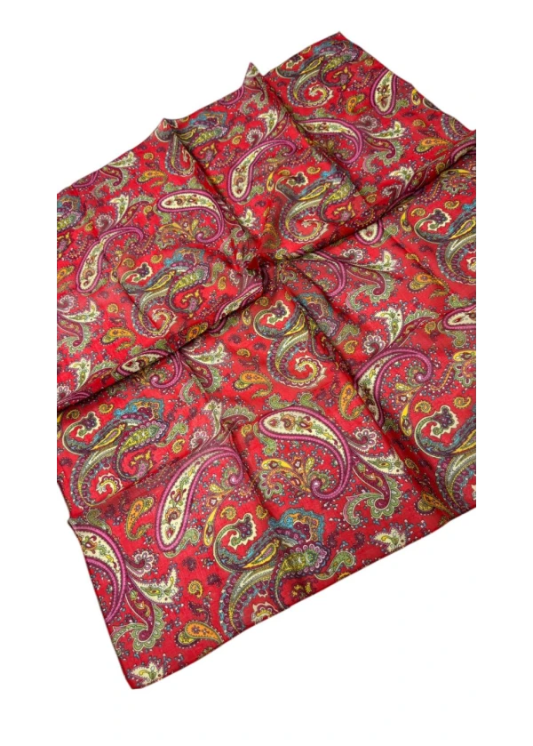 Kamer Organik 90'lı Pamuk Eşarp Yazma-ag