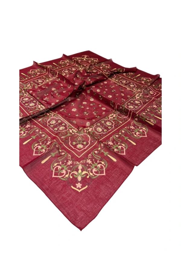  Kamer Organik 110'lu Pamuk Eşarp Yazma-ao7