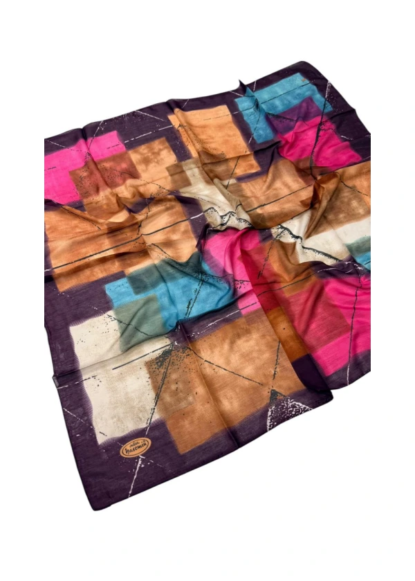 Yasemin Dikişli Elegance Eşarp Yazma-bd15