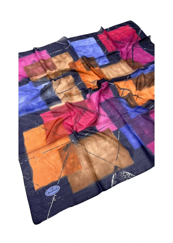 Yasemin Dikişli Elegance Eşarp Yazma-bd19