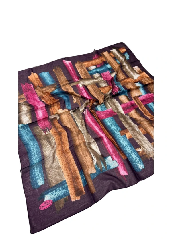 Yasemin Dikişli Elegance Eşarp Yazma-bf10