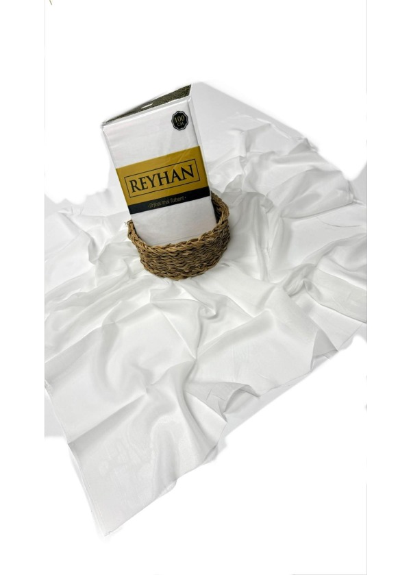 Reyhan Oyalık Düz Renk Oyalık Yazma ry Beyaz