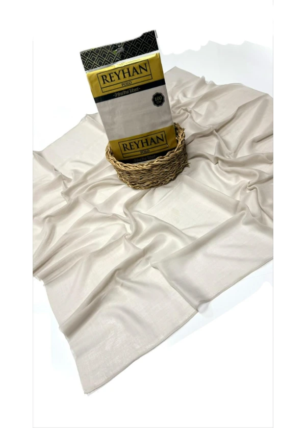 Reyhan Oyalık Düz Renk Oyalık Yazma ry Açık Vizon