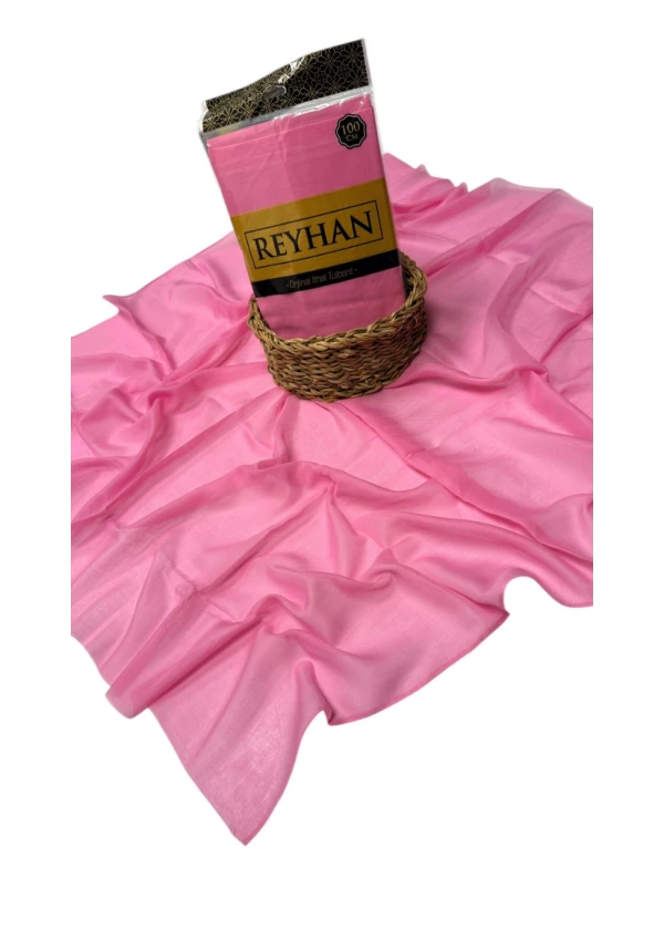 Reyhan Oyalık Düz Renk Oyalık Yazma ry Pembe
