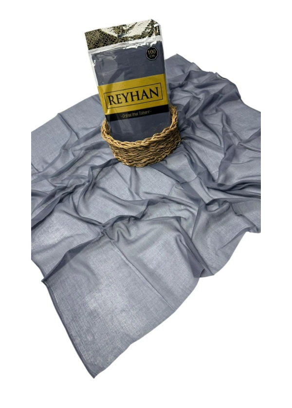 Reyhan Oyalık Düz Renk Oyalık Yazma ry Koyu Gri