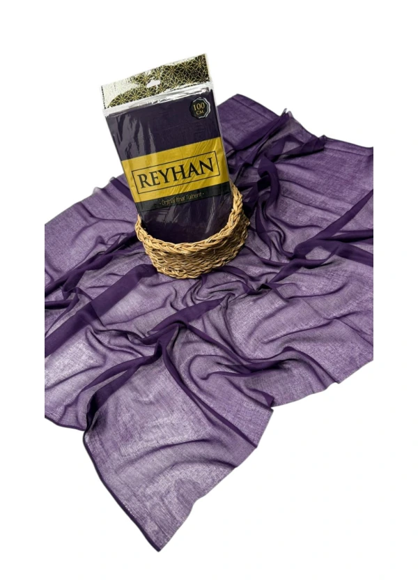 Reyhan Oyalık Düz Renk Oyalık Yazma ry Mürdüm