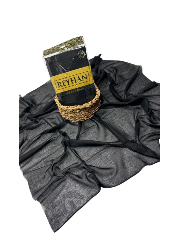 Reyhan Oyalık Düz Renk Oyalık Yazma ry Siyah