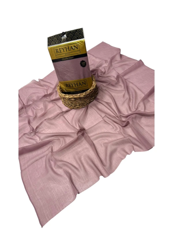 Reyhan Oyalık Düz Renk Oyalık Yazma ry Pastel Gül