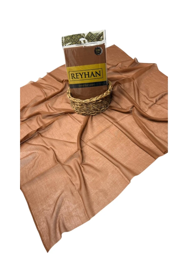 Reyhan Oyalık Düz Renk Oyalık Yazma ry Karamel