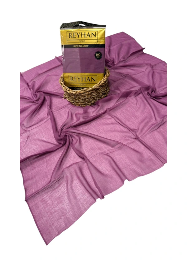 Reyhan Oyalık Düz Renk Oyalık Yazma ry Koyu Gül Kurusu