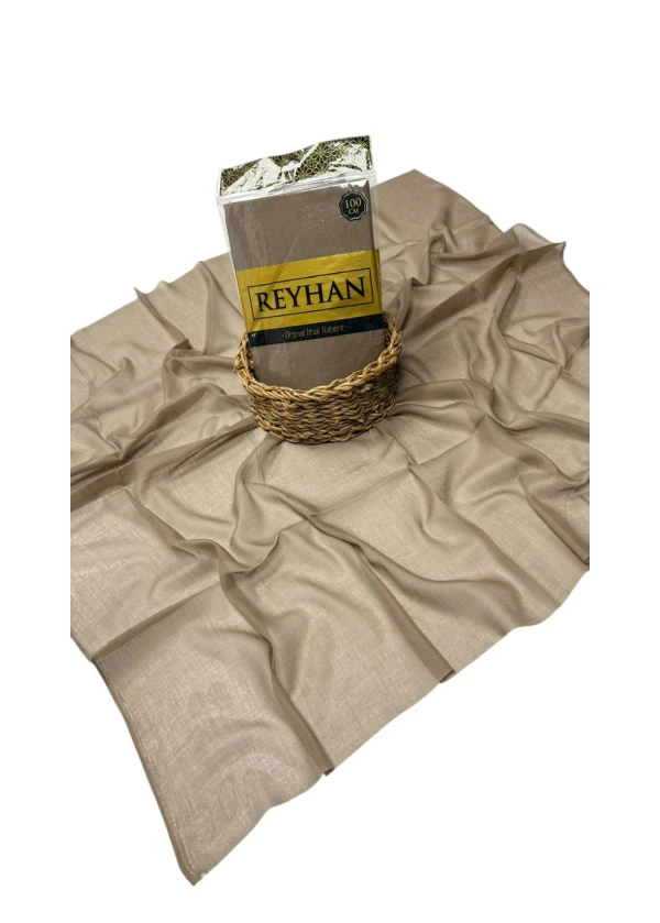 Reyhan Oyalık Düz Renk Oyalık Yazma ry Koyu Vizon