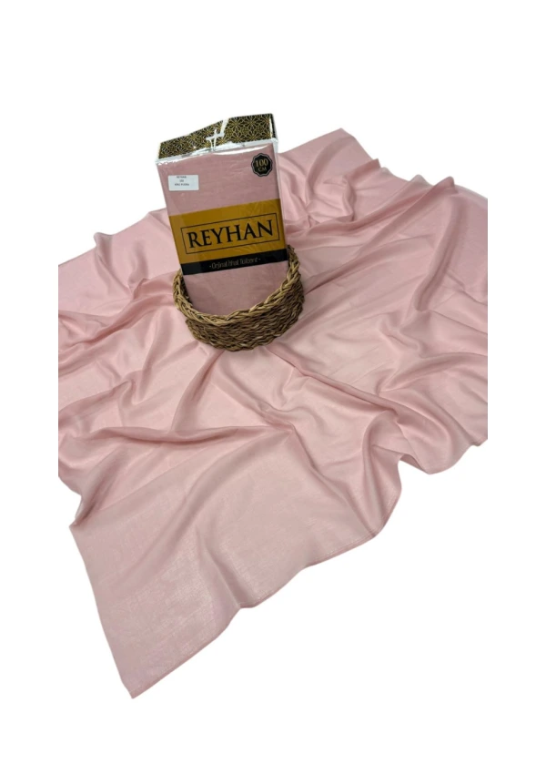 Reyhan Oyalık Düz Renk Oyalık Yazma ry Kirli Pudra