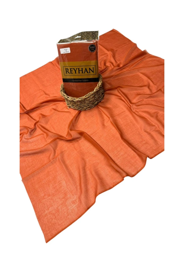 Reyhan Oyalık Düz Renk Oyalık Yazma ry Koyu Kiremit