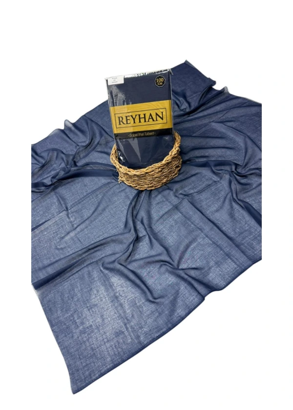 Reyhan Oyalık Düz Renk Oyalık Yazma ry Koyu Lacivert