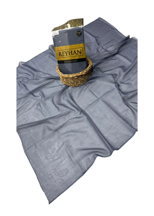 Reyhan Oyalık Düz Renk Oyalık Yazma ry Açık Antrasit