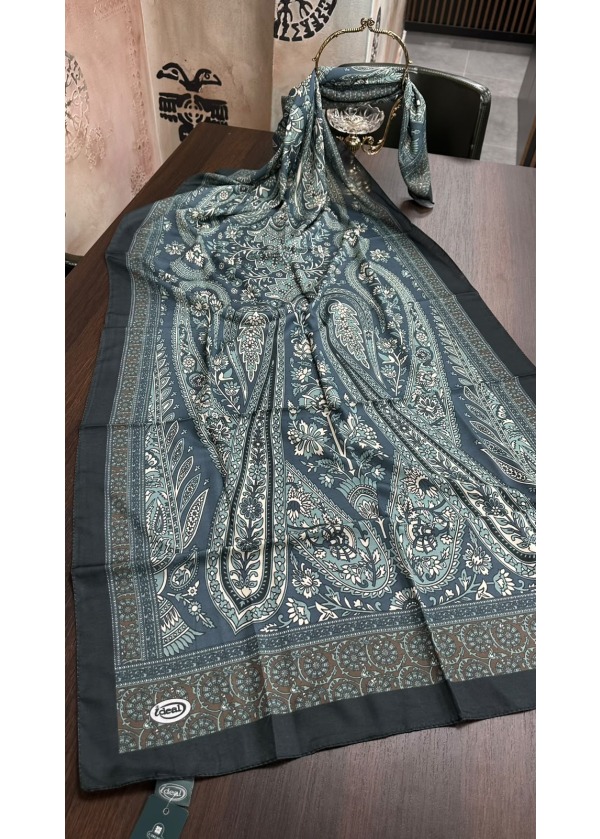 Etnik Desen Pamuk Soft Şal LRD-2 Mint