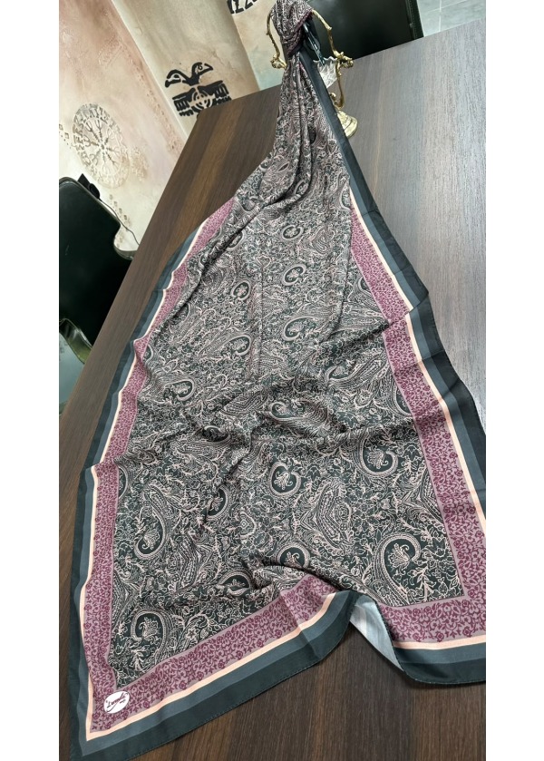 Etnik Desen Pamuk Soft Şal LRD Pudra