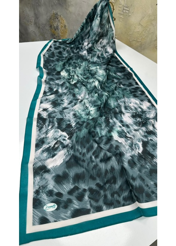 Leopar Desen Pamuk Soft Şal 8