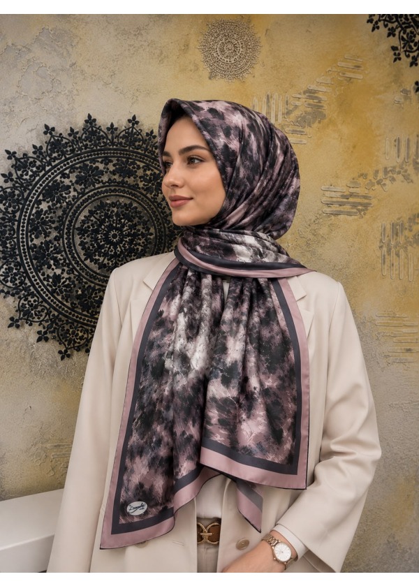 Leopar Desen Pamuk Soft Şal 14
