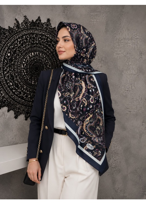 Çiçek Desen Pamuk Soft Şal 9
